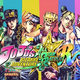 onathan, Joseph, Jotaro, Josuke, Giorno, Jolyne, Johnny, and Josuke pose together in the key art for All Star Battle R.